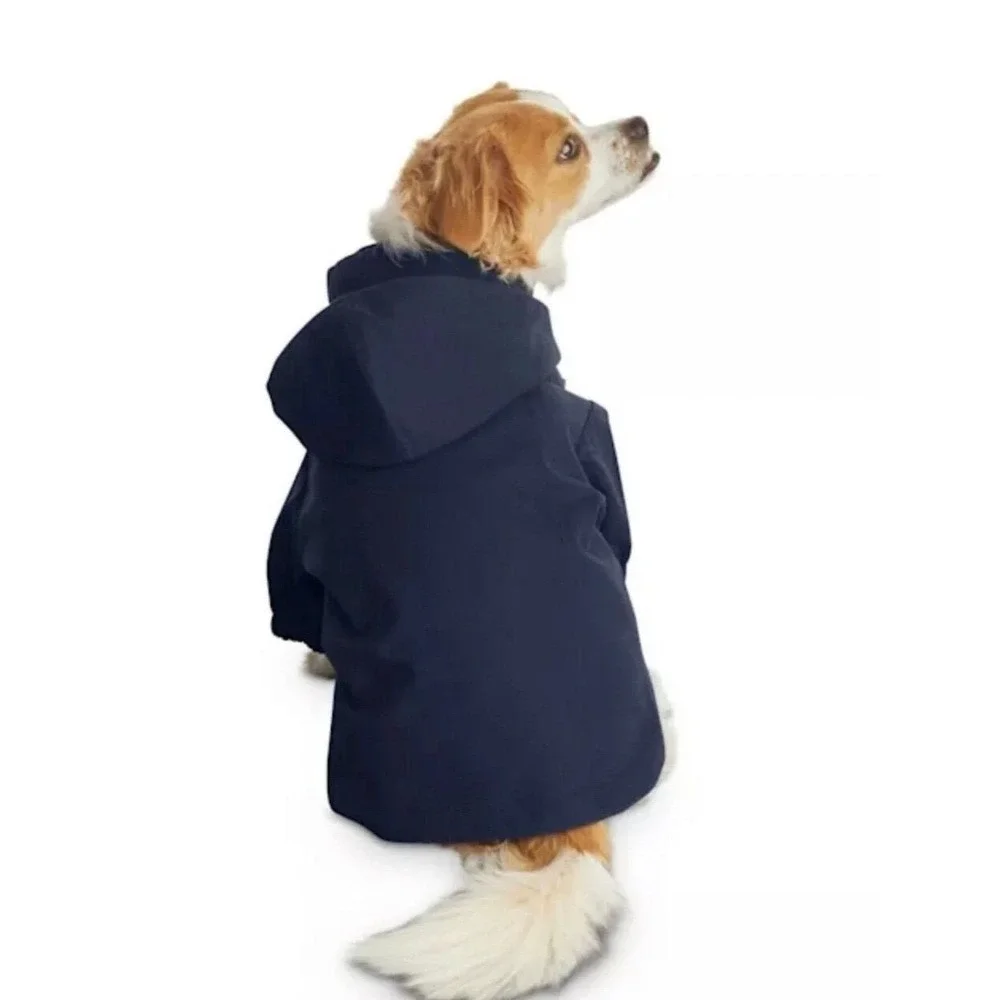 Dog Clothes Lot: Hooded Coat, Jersey‎ Shirt, & Safety Vest Bundle Dog Rain Coat